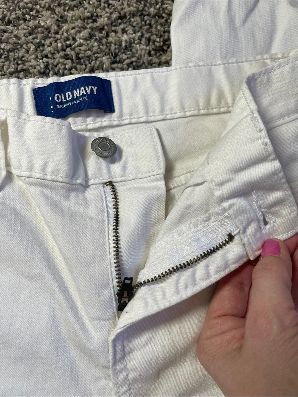Girls Old Navy white jeans size 16 kids